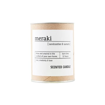 Meraki doftljus brunt glas 12 timmar - Sandcastles & sunsets - Meraki