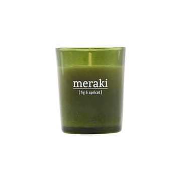 Meraki doftljus grönt glas 12 timmar - Fig-apricot - Meraki