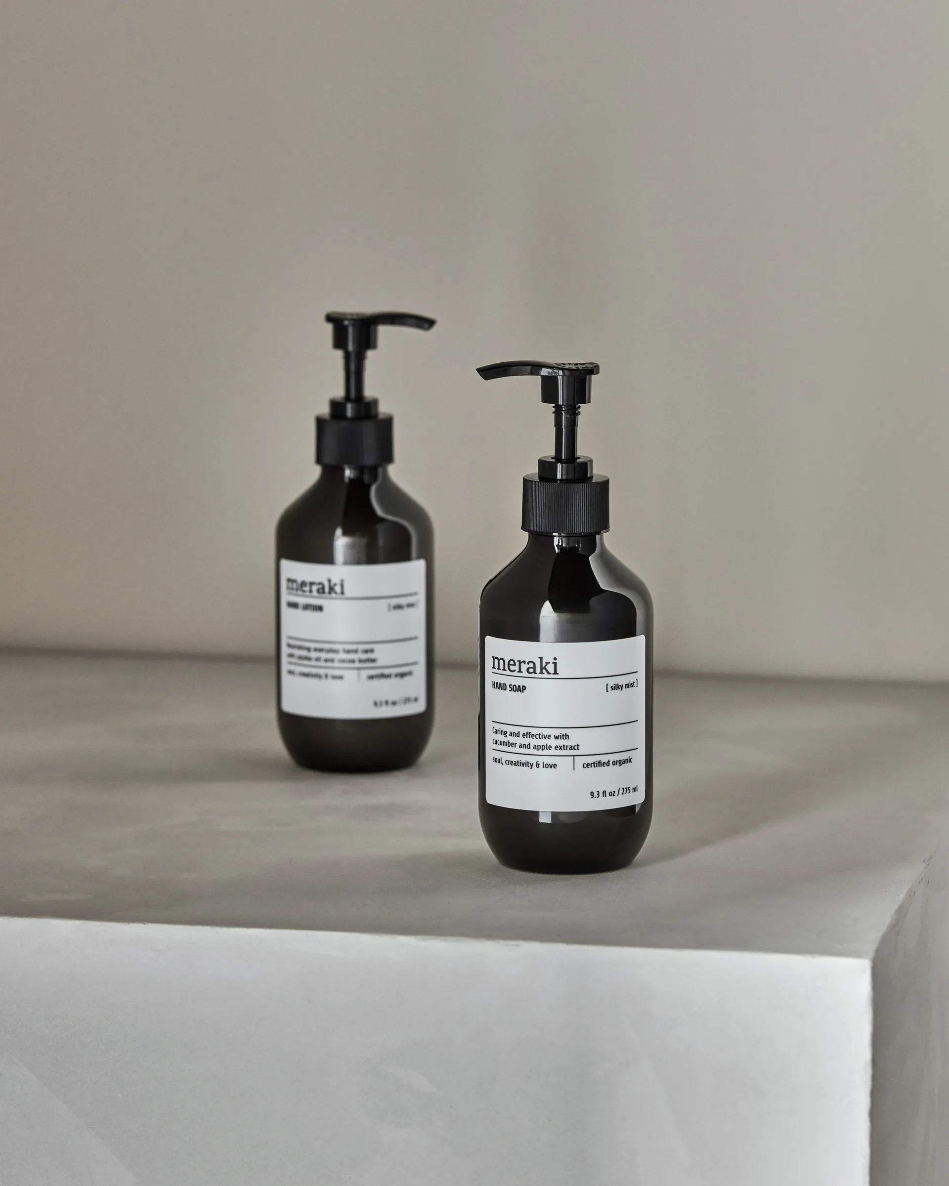Meraki gåvoset, handtvål och handlotion, Silky Mist Meraki
