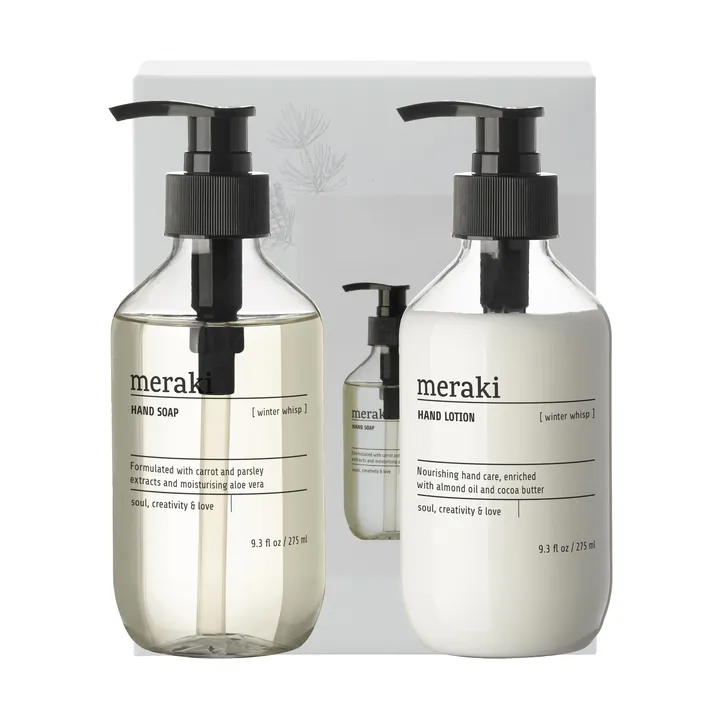 Meraki gåvoset, handtvål och handlotion - Winter whisp - Meraki