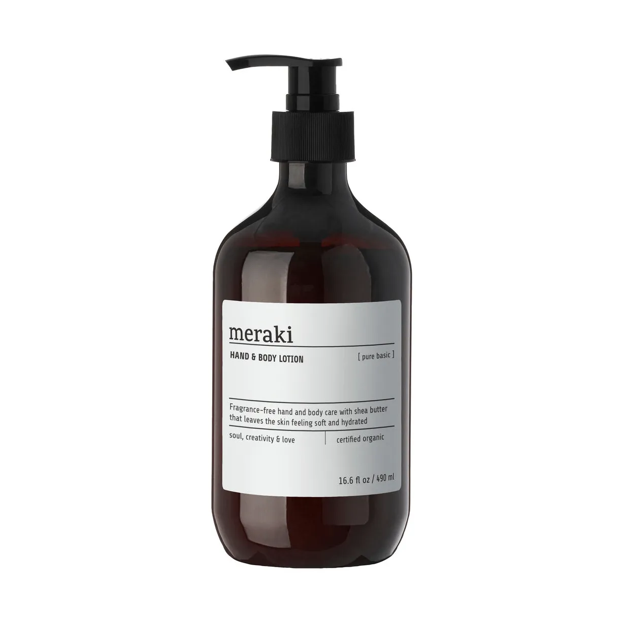 Meraki Meraki hand & body lotion 490 ml Pure basic