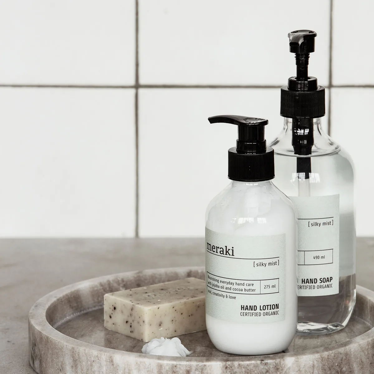 Meraki handtvål 490 ml, Silky mist Meraki