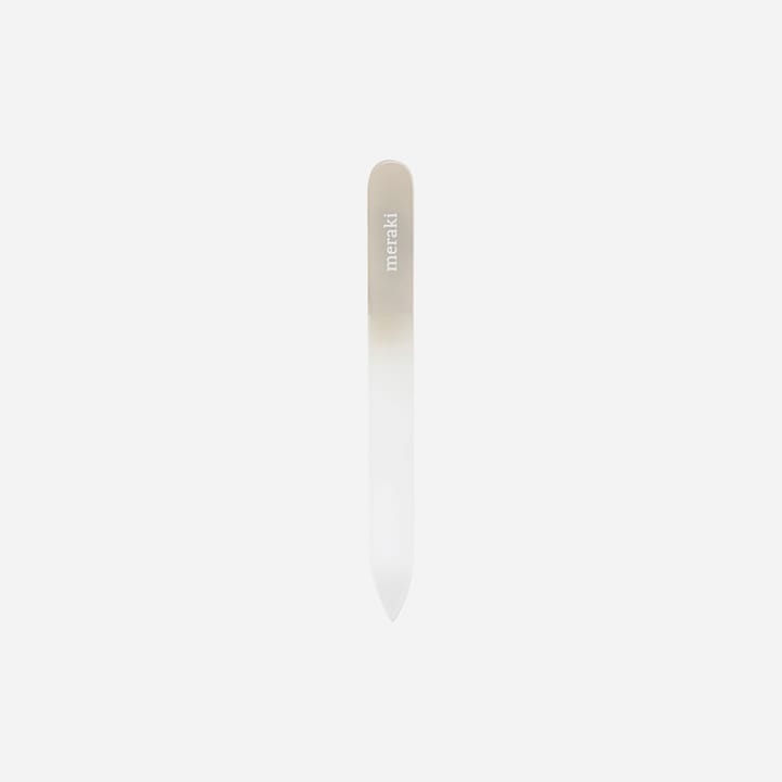 Nagelfil glas 12 cm, Grå Meraki