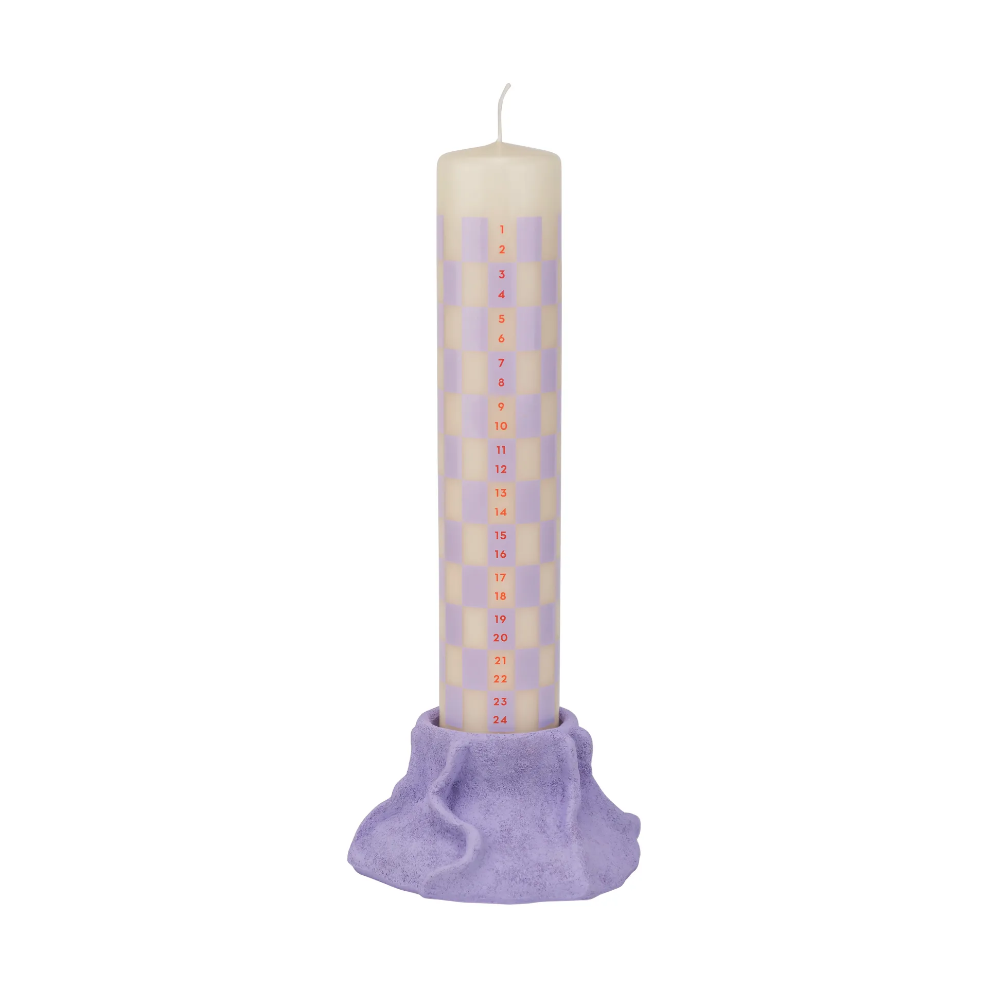 Art Piece lava ljusstake Ø12,5 cm, Light lilac Mette Ditmer