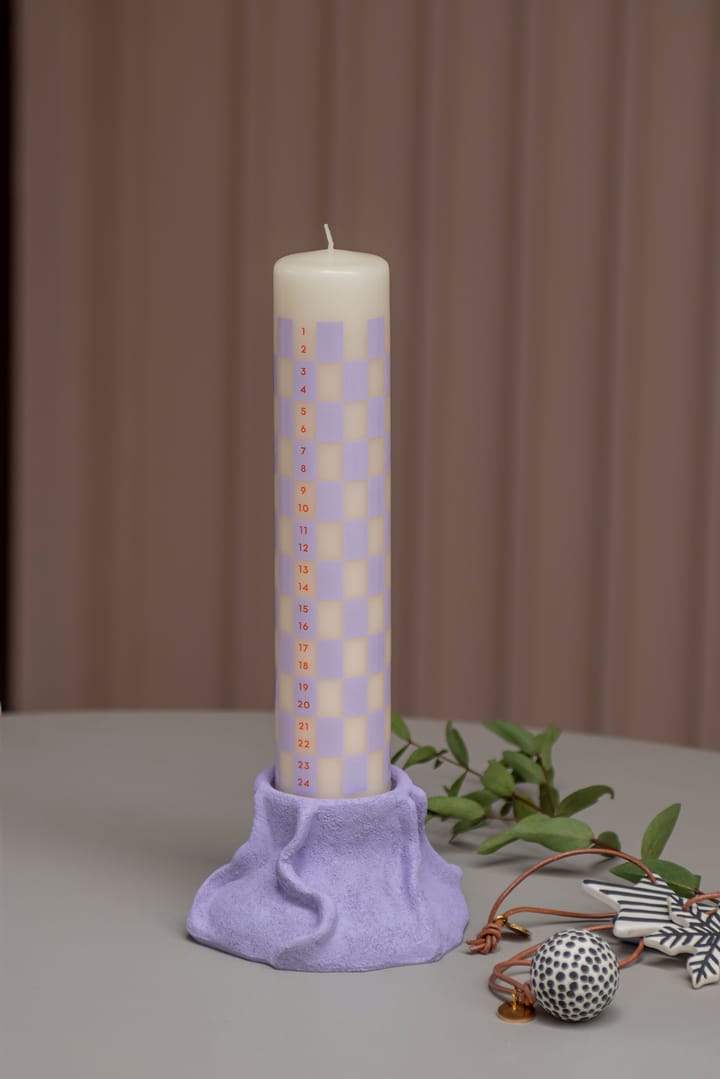 Art Piece lava ljusstake Ø12,5 cm, Light lilac Mette Ditmer