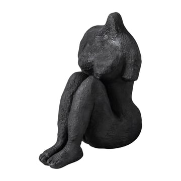 Mette Ditmer Art piece sittande kvinna 14 cm Black