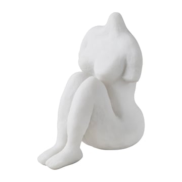 Mette Ditmer Art piece sittande kvinna 14 cm Off-white