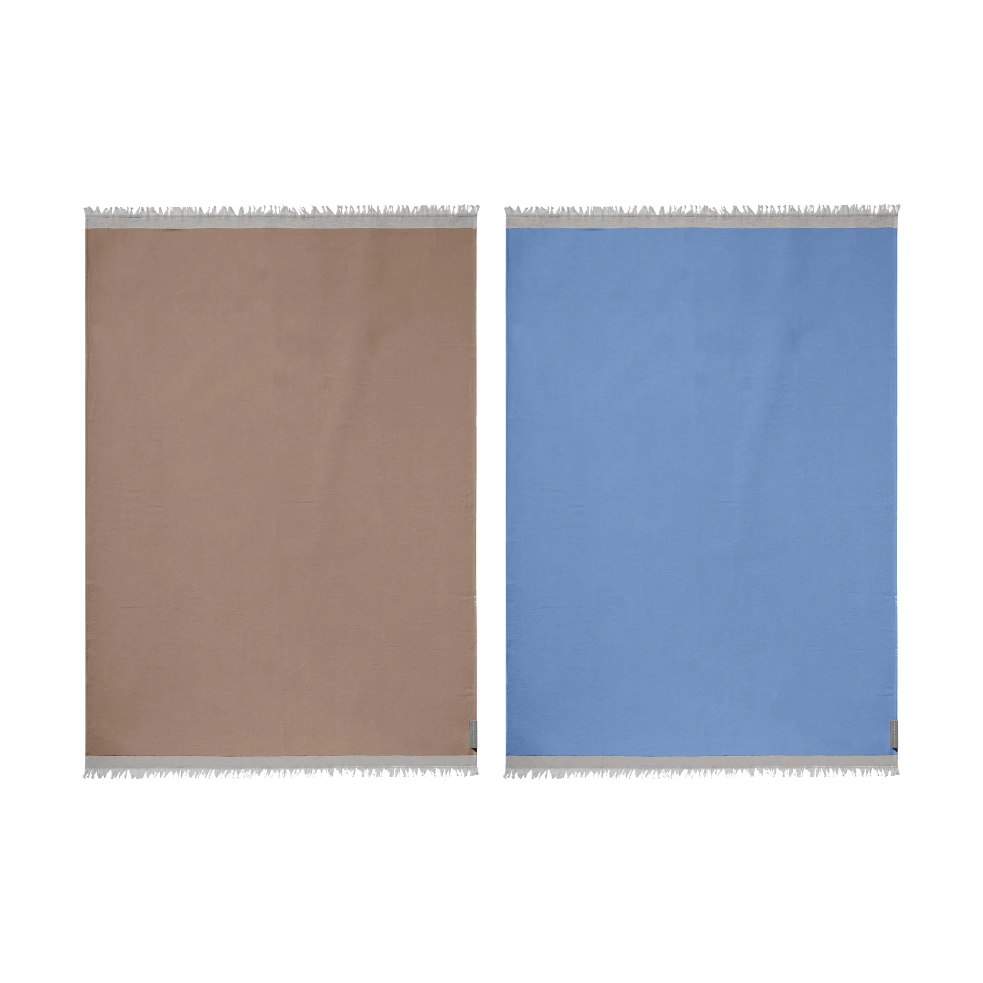 Duet pläd, Beige-Blue (beige-blå), 130x175 cm Mette Ditmer