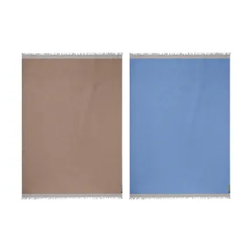Duet pläd - Beige-Blue (beige-blå), 130x175 cm - Mette Ditmer