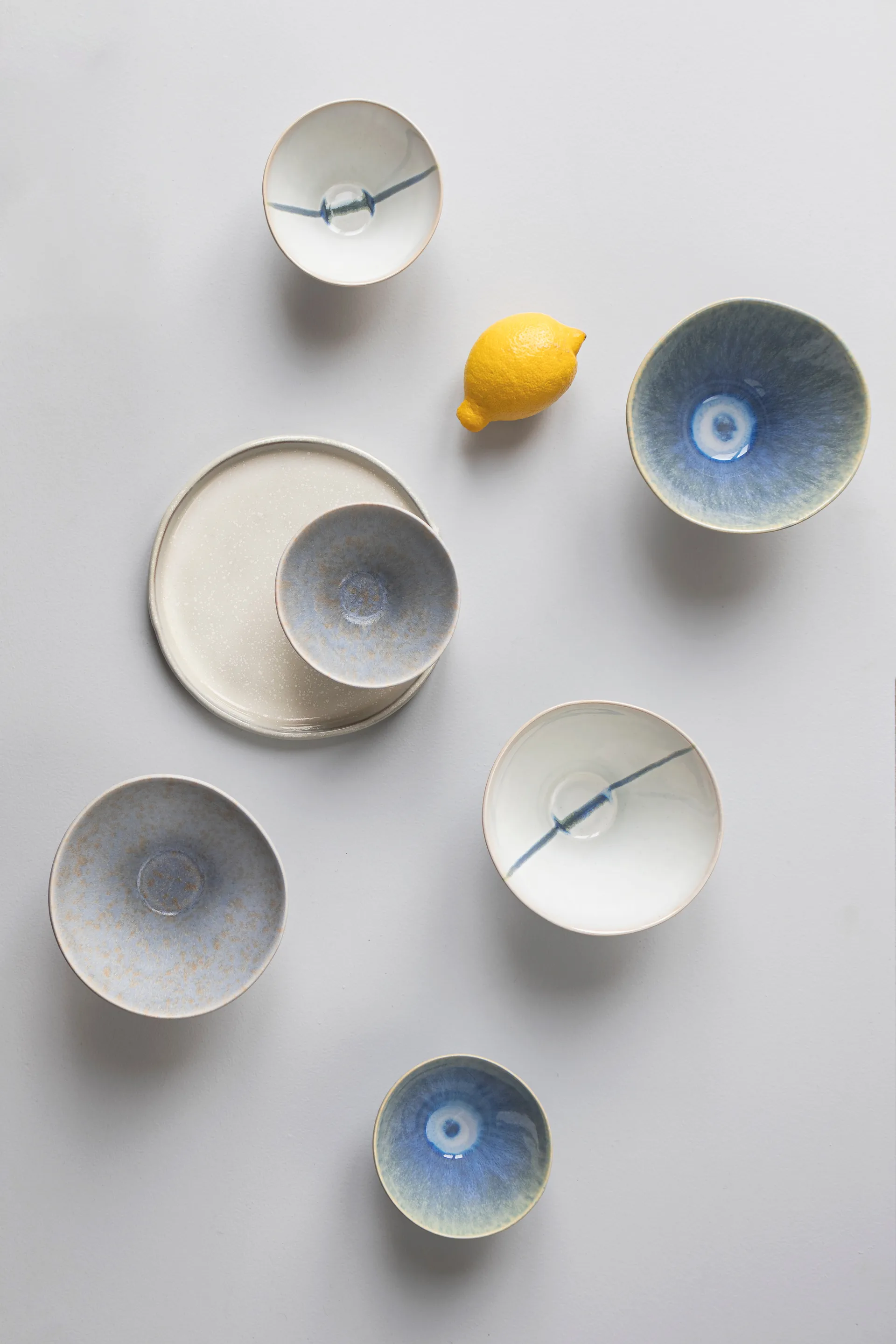 Elements skål medium Ø15,5 cm 3 delar, Blue Mette Ditmer