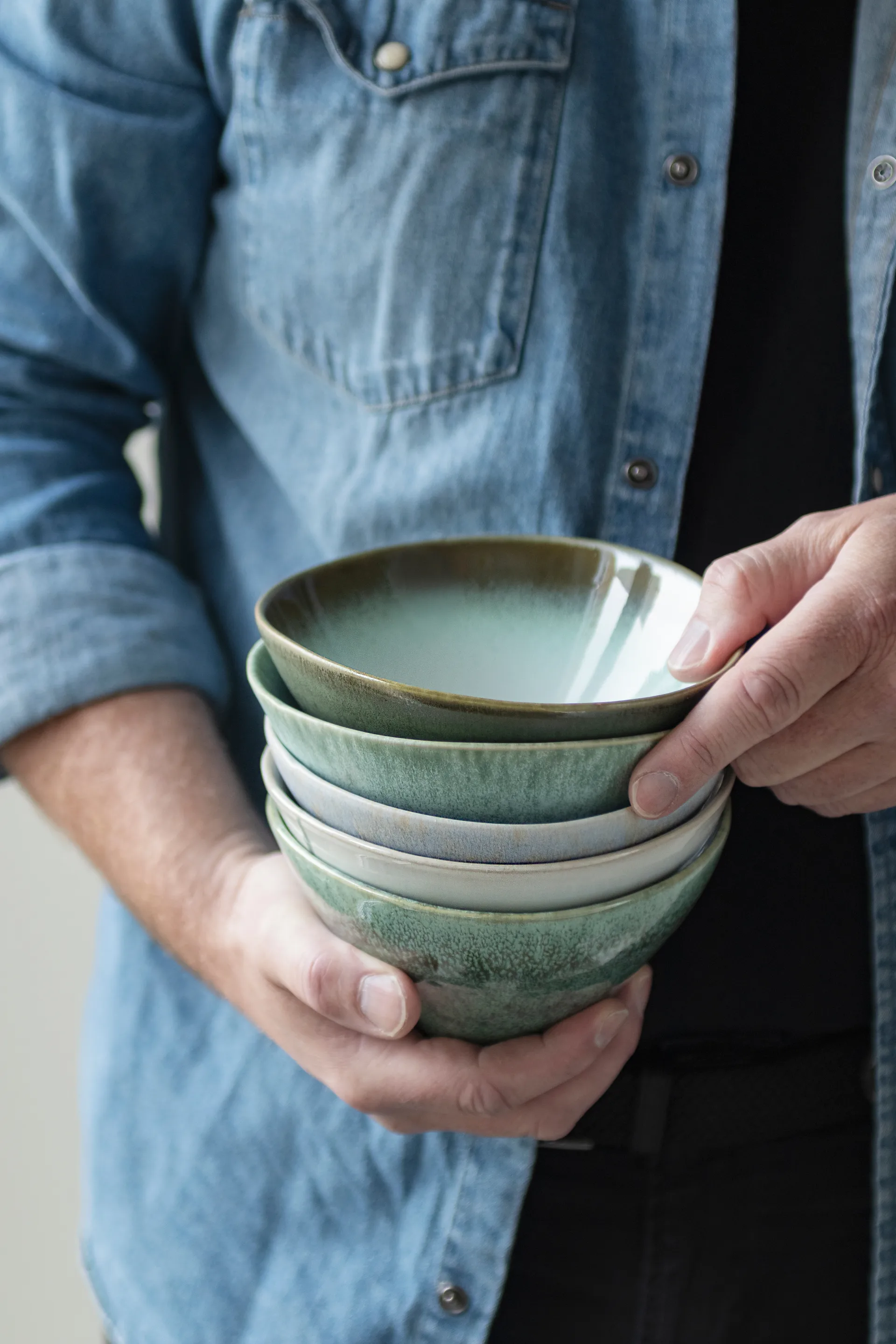 Elements skål medium Ø15,5 cm 3 delar, Green Mette Ditmer