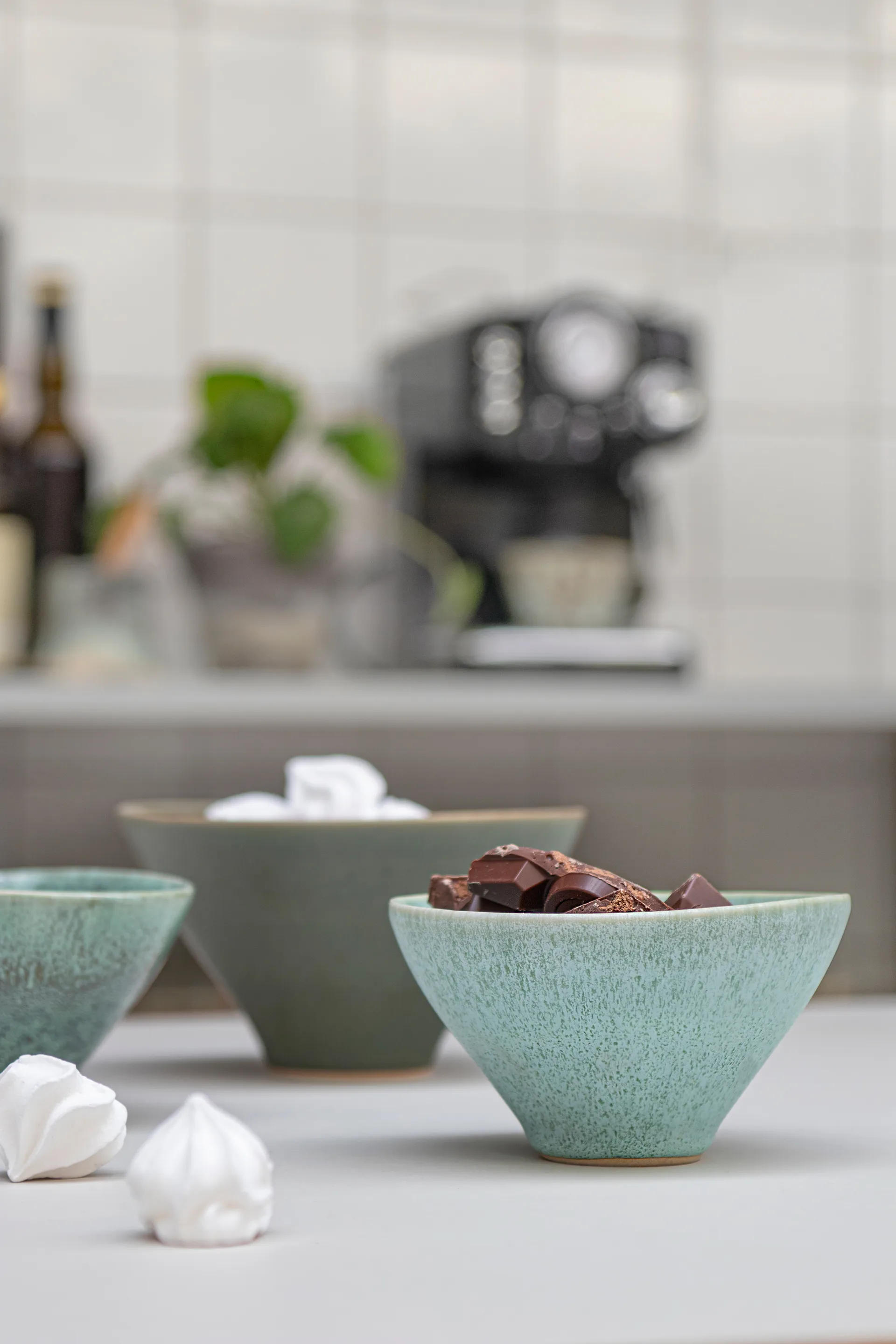 Elements skål small Ø12 cm 3 delar, Green Mette Ditmer