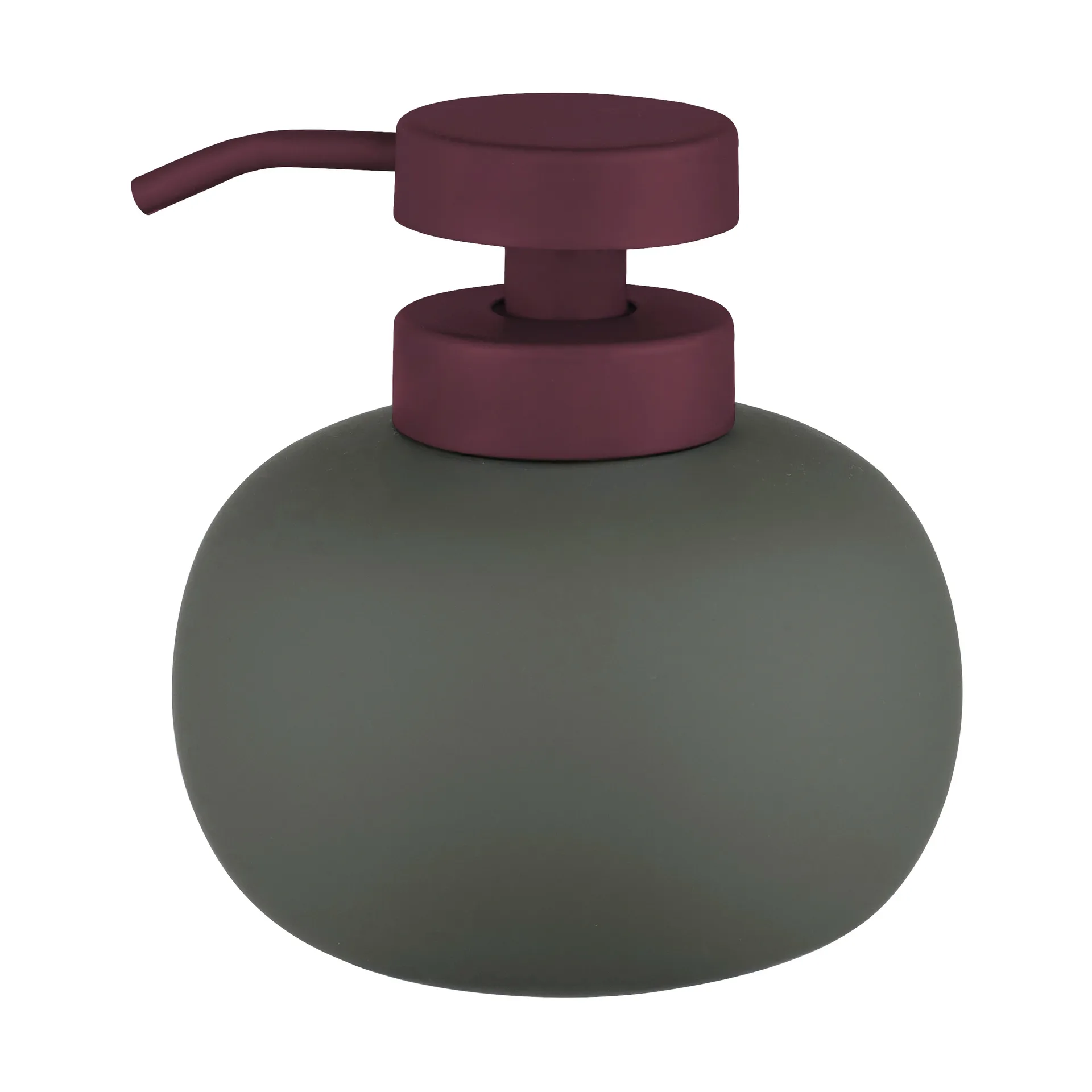 Lotus play tvålpump låg, inkl 2 pumphuvuden, Dark olive Mette Ditmer