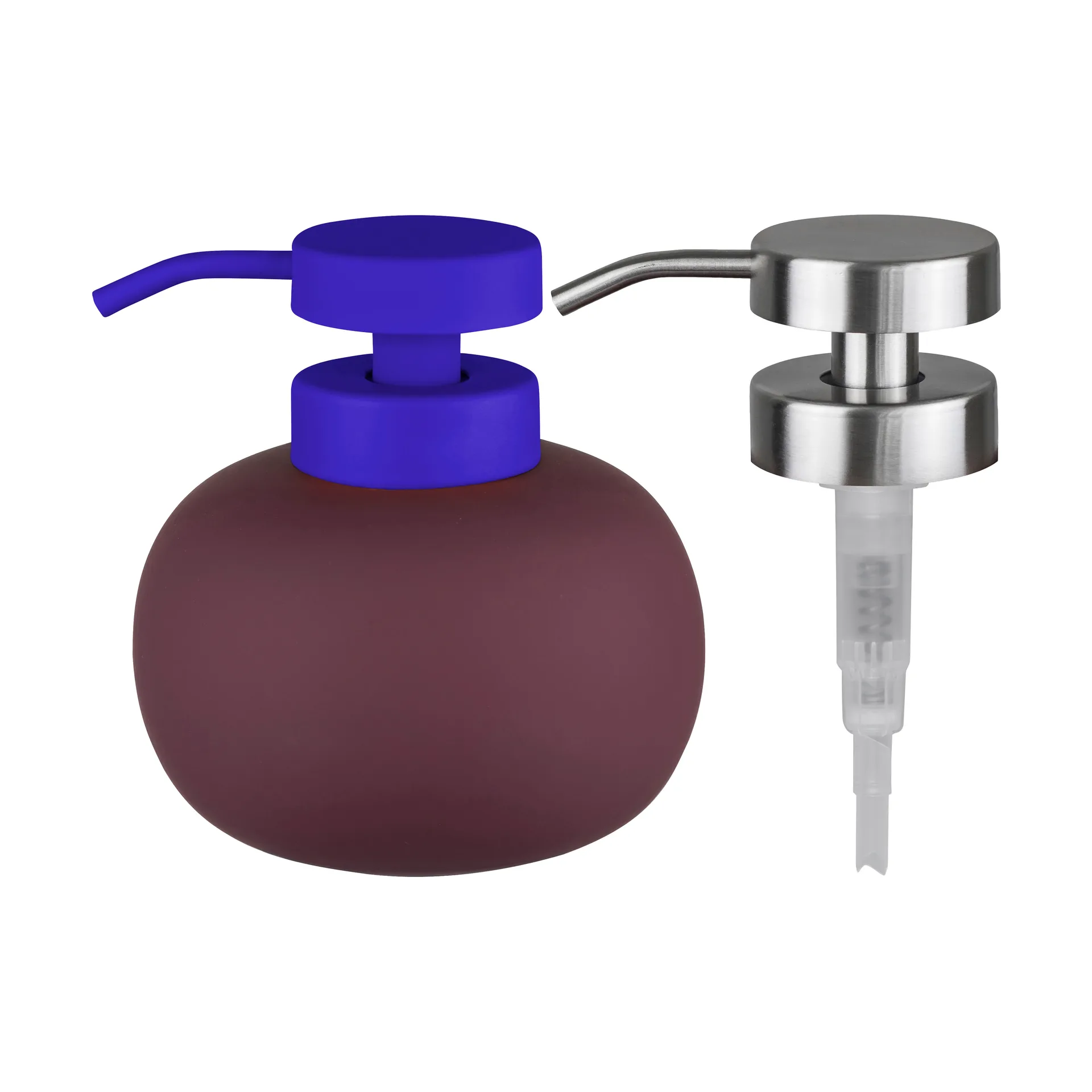 Lotus play tvålpump låg, inkl 2 pumphuvuden, Wine Mette Ditmer