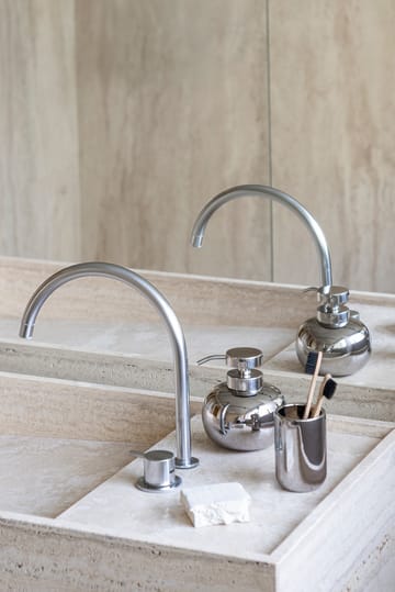 Lotus tvålpump låg - Chrome - Mette Ditmer