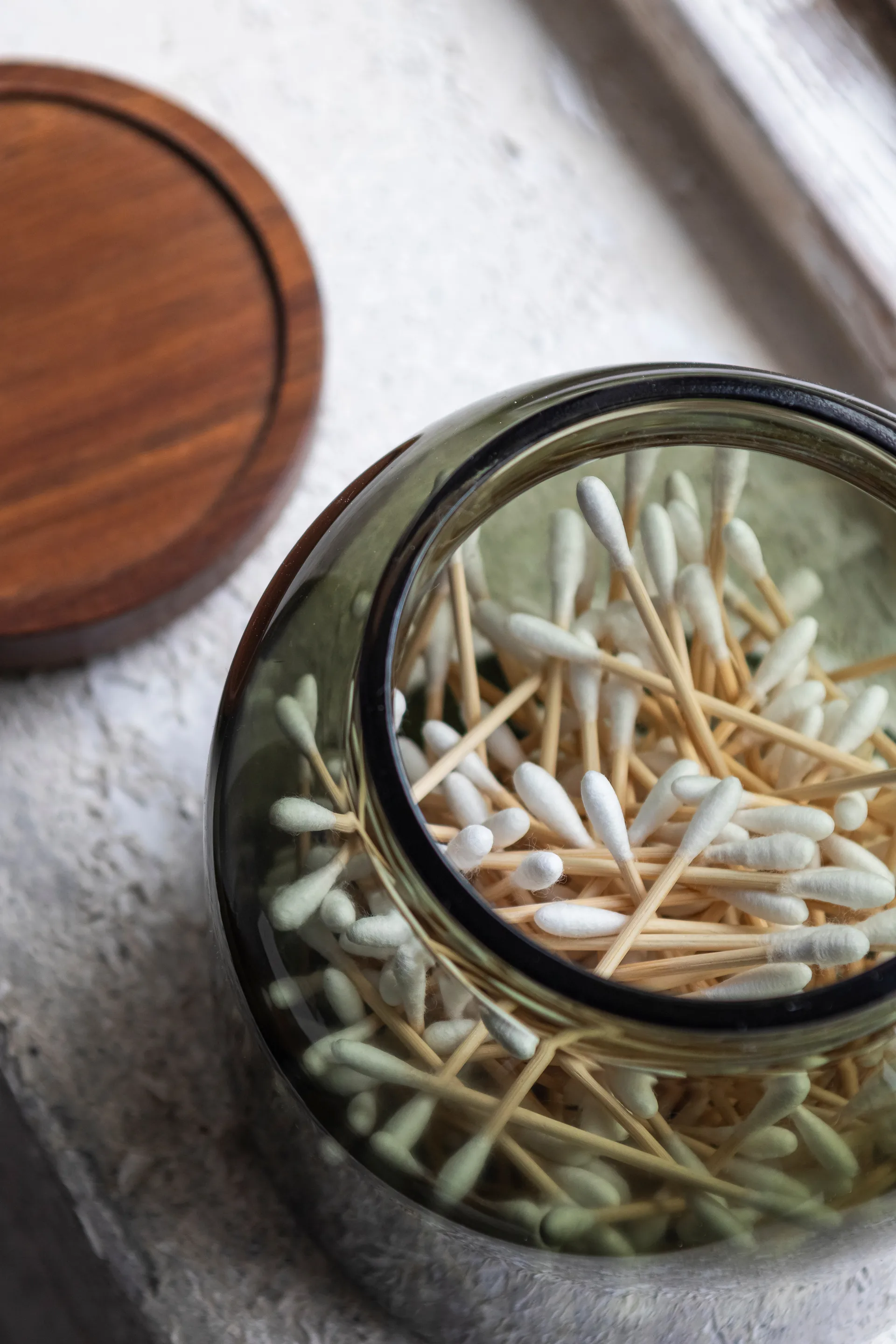 Luna burk med lock small 13 cm, Dark forest Mette Ditmer