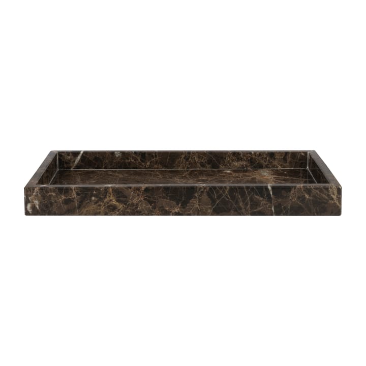 Marble dekorationsbricka 16x31 cm - Brun - Mette Ditmer