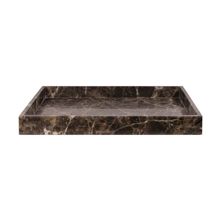 Marble dekorationsbricka large 30x40 cm, Brown Mette Ditmer