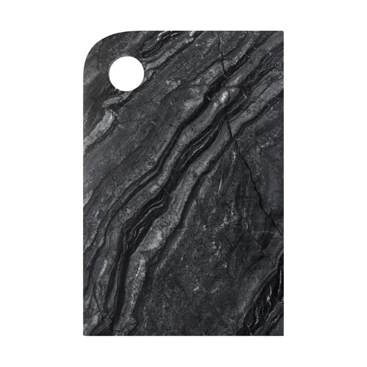 Marble serveringsbricka medium 20x30 cm, Black-grey Mette Ditmer