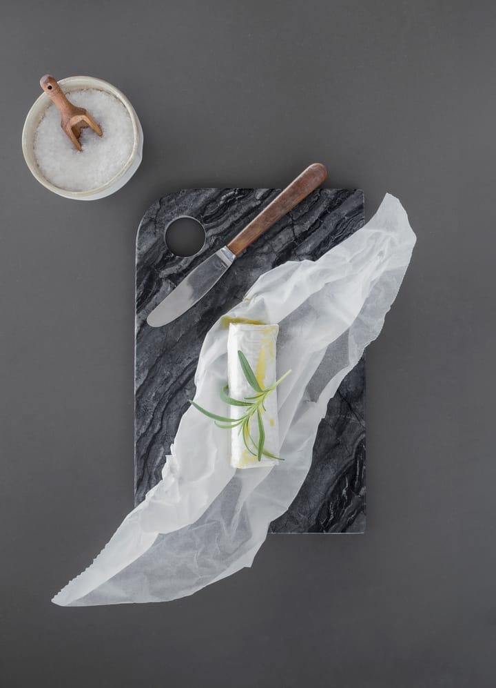 Marble serveringsbricka medium 20x30 cm, Black-grey Mette Ditmer