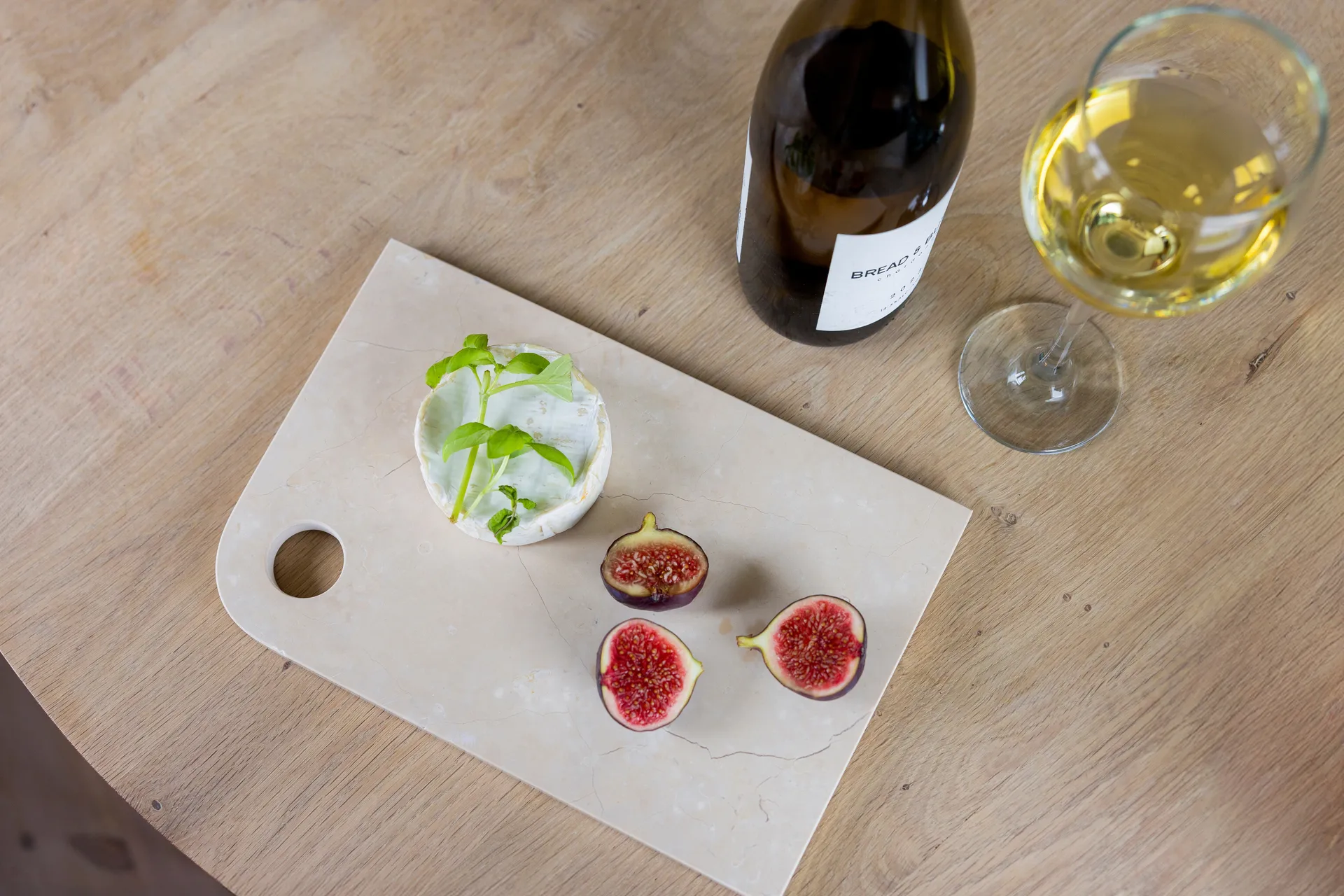 Marble serveringsbricka medium 20x30 cm, Sand Mette Ditmer