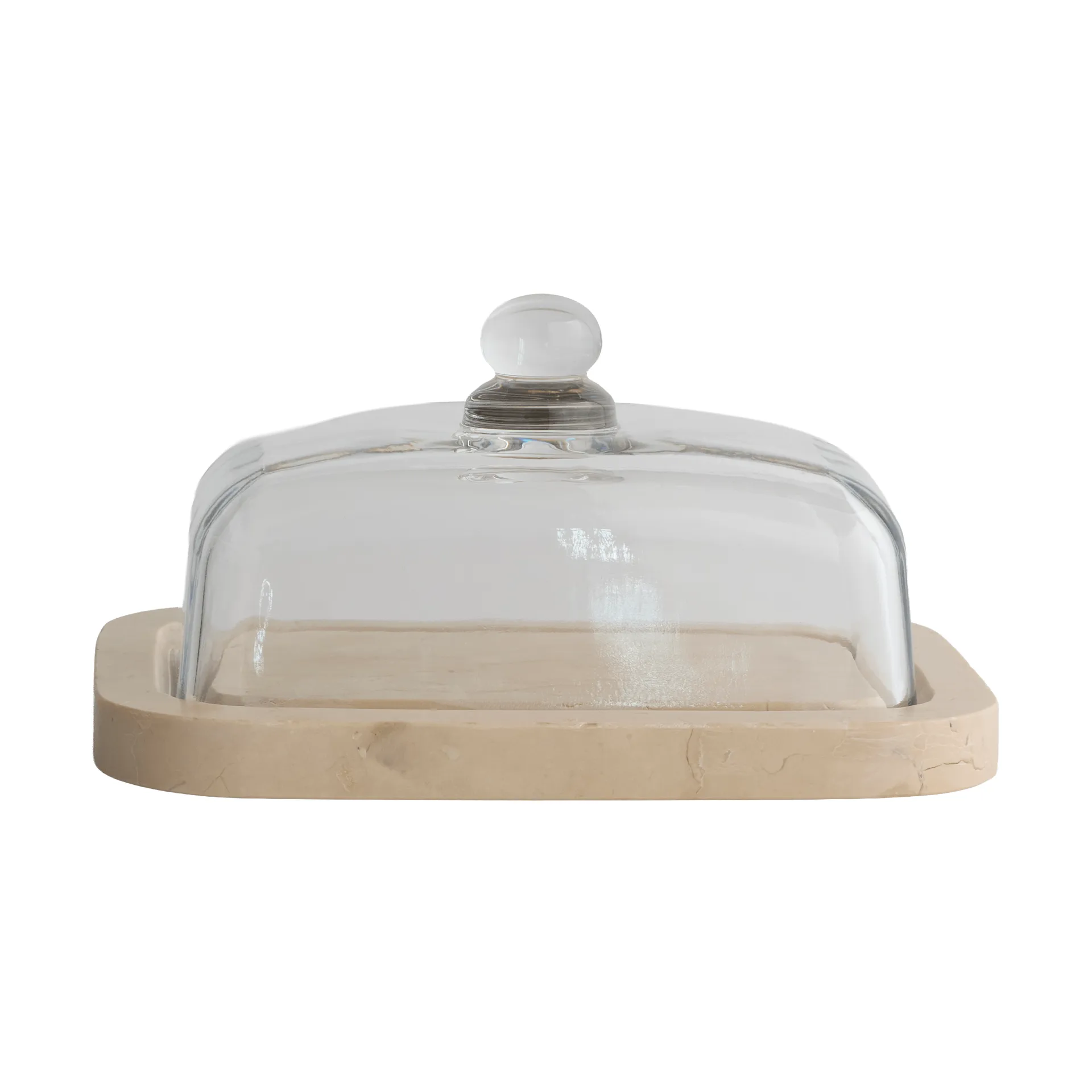 Mette Ditmer Marble smörask Beige, 14x19,5x10,5 cm