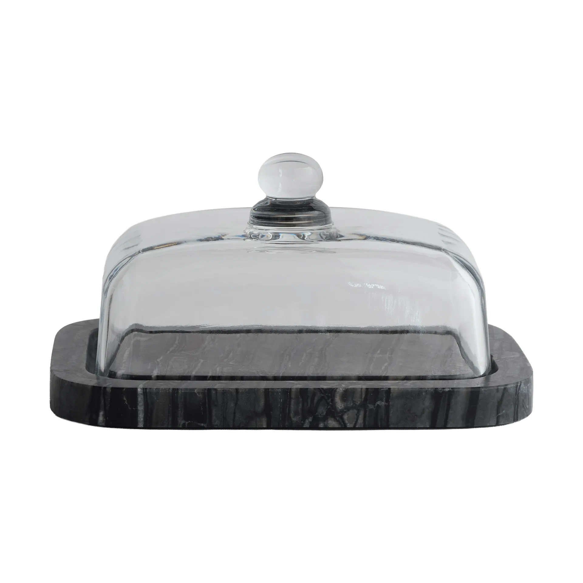 Mette Ditmer Marble smörask Black-Grey (svart-grå), 14x19,5x10,5 cm