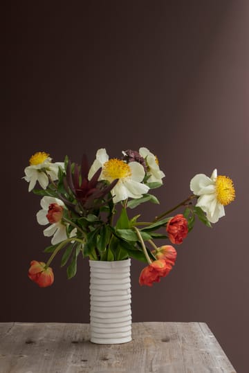 Ribbon vas large 20 cm - Off-white - Mette Ditmer