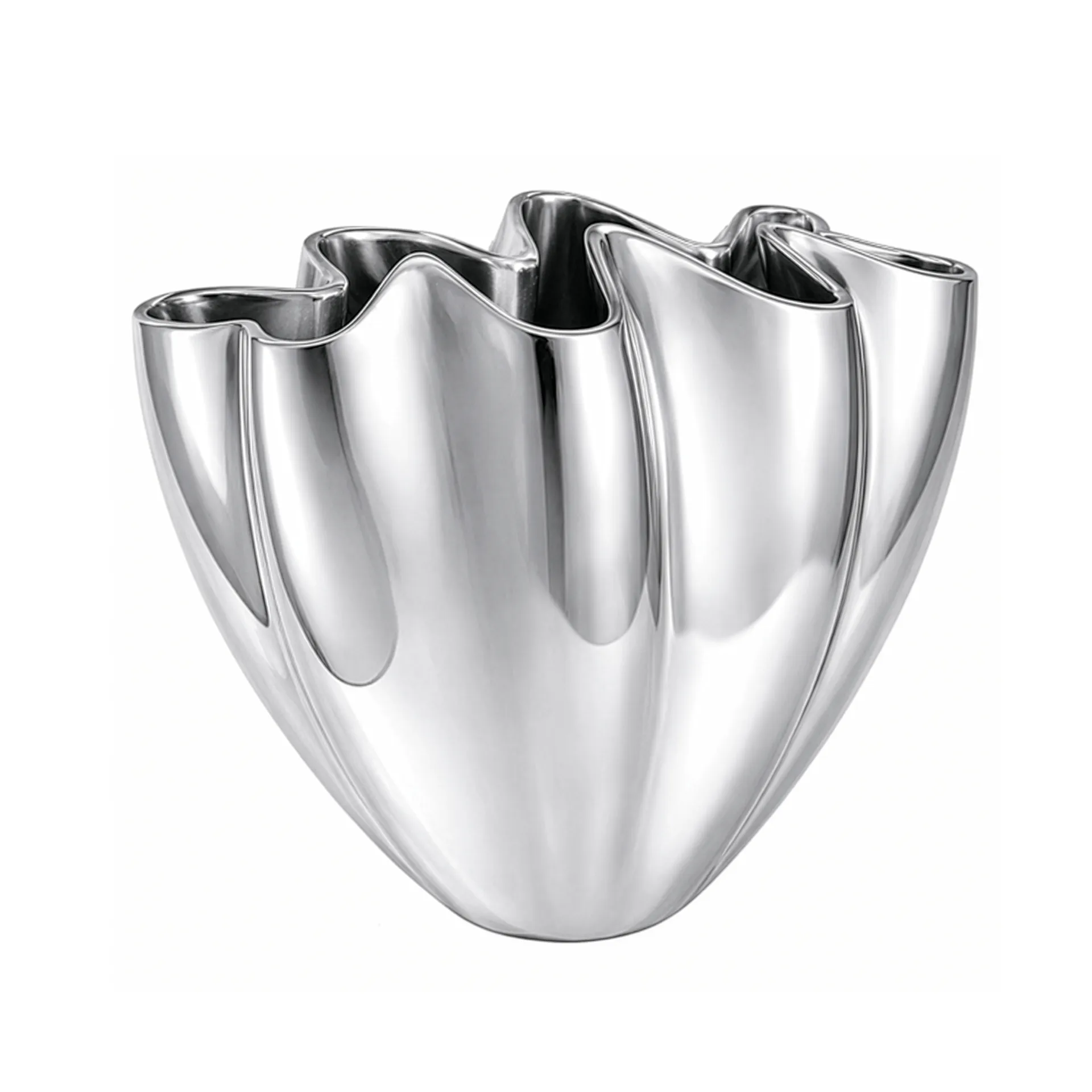 Mette Ditmer Shell vas Large, 30 cm, Chrome