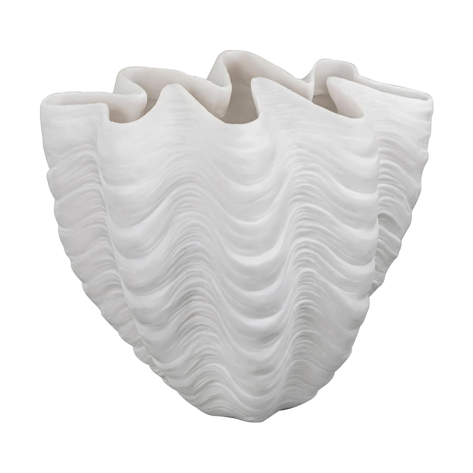 Mette Ditmer Shell vas Large, 30 cm, white
