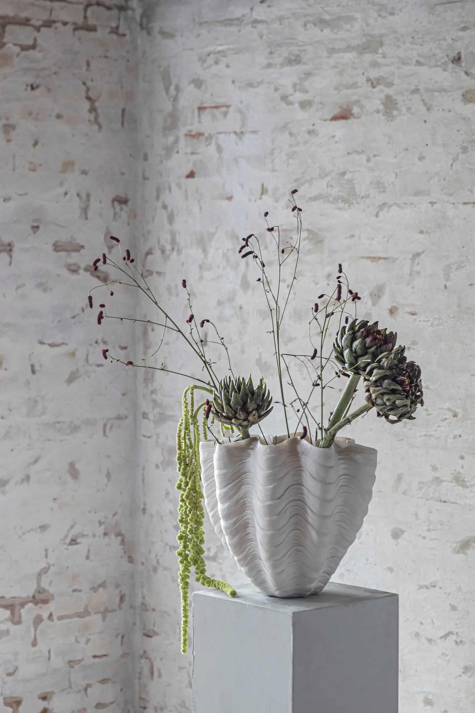 Shell vas, Large, 30 cm Mette Ditmer