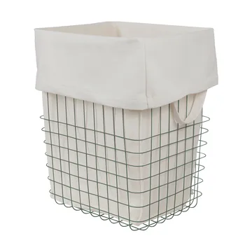 Store-it förvaringskorg med bomullspåse large - Thyme green - Mette Ditmer