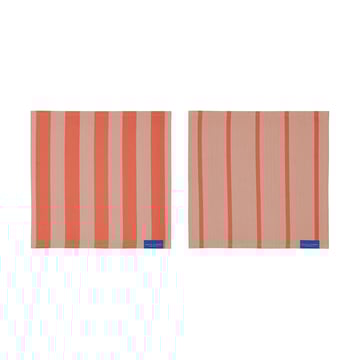 Läs mer om Mette Ditmer Stripes disktrasa 33x33 cm 2-pack Latte
