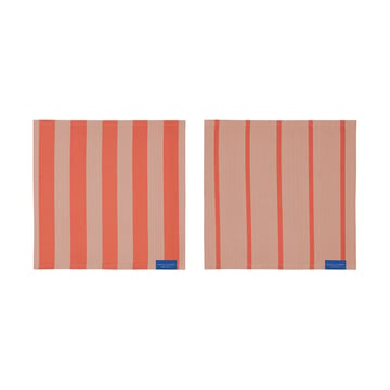 Mette Ditmer Stripes disktrasa 33×33 cm 2-pack Latte