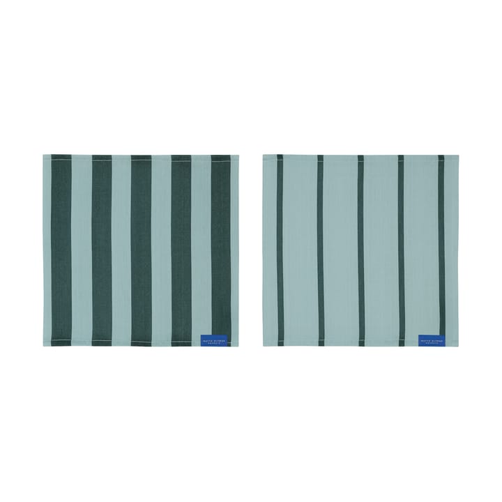 Stripes disktrasa 33x33 cm 2-pack, Mint Mette Ditmer