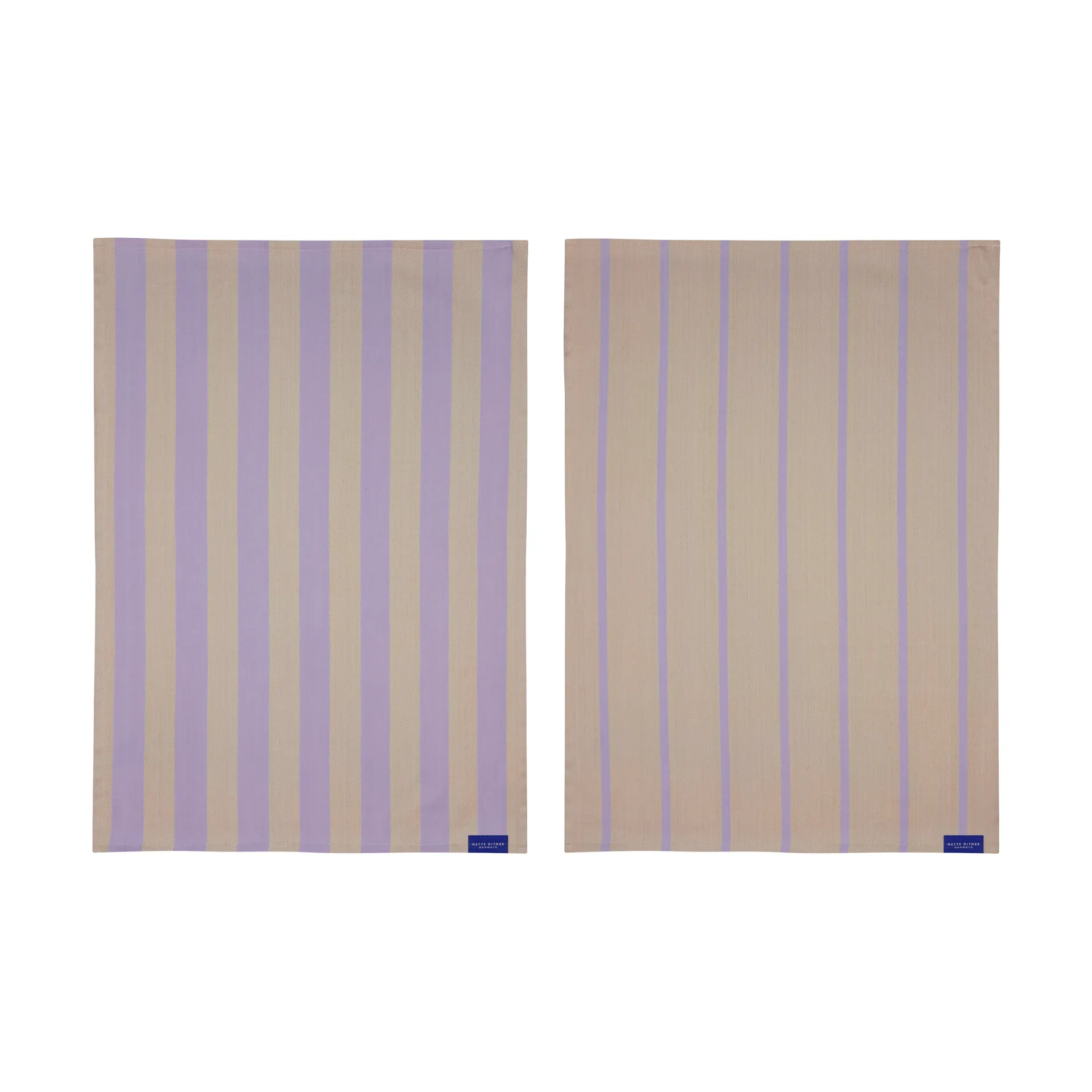 Stripes kökshandduk 50x70 cm 2-pack, Sand Mette Ditmer