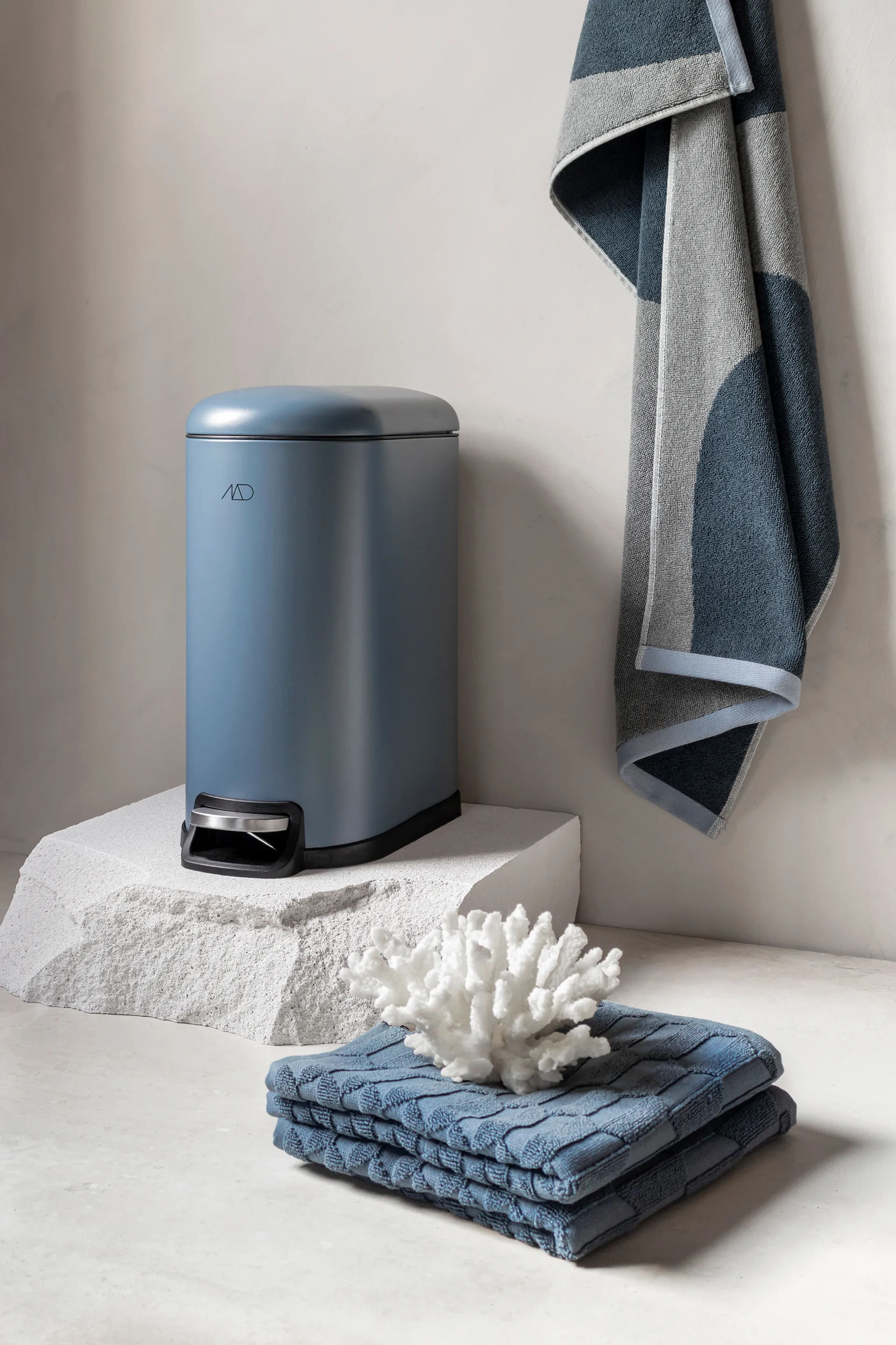 Walther pedalhink 10 liter, Stone blue Mette Ditmer