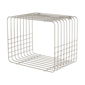 Wire hylla - Short, chrome, 26x38x30,5 cm - Mette Ditmer