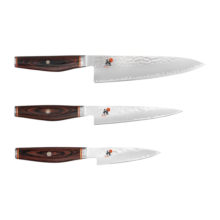 Miyabi Artisan 6000MCT knivset 3 delar, Trä Miyabi