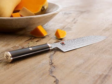 Raw 5000FCD kockkniv gyutoh 16 cm - Damaskus-svart - Miyabi