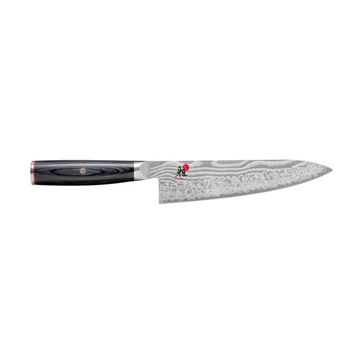 Raw 5000FCD kockkniv gyutoh 20 cm - Damaskus-svart - Miyabi