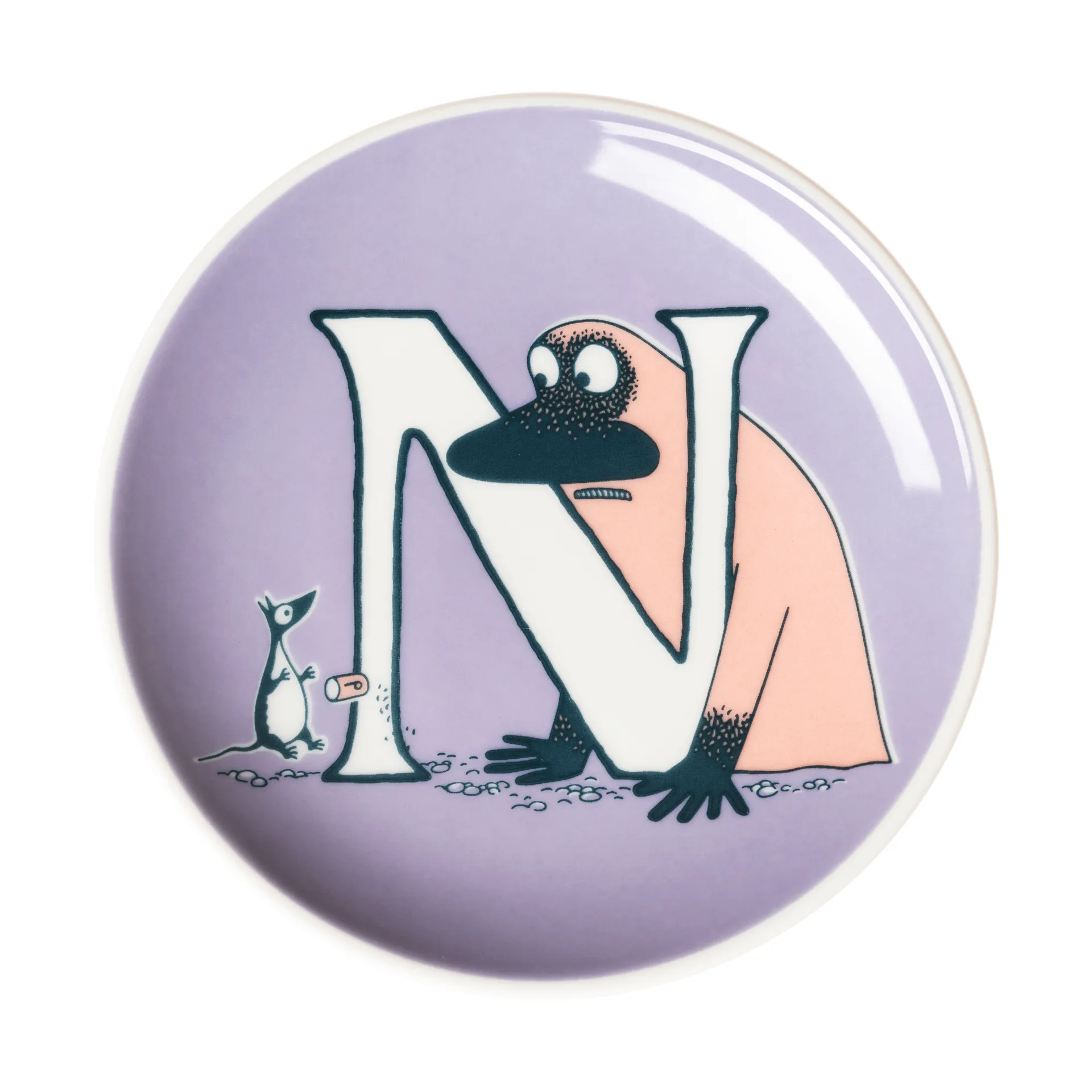 Moomin Arabia ABC Mumin minitallrik N, 10,5 cm