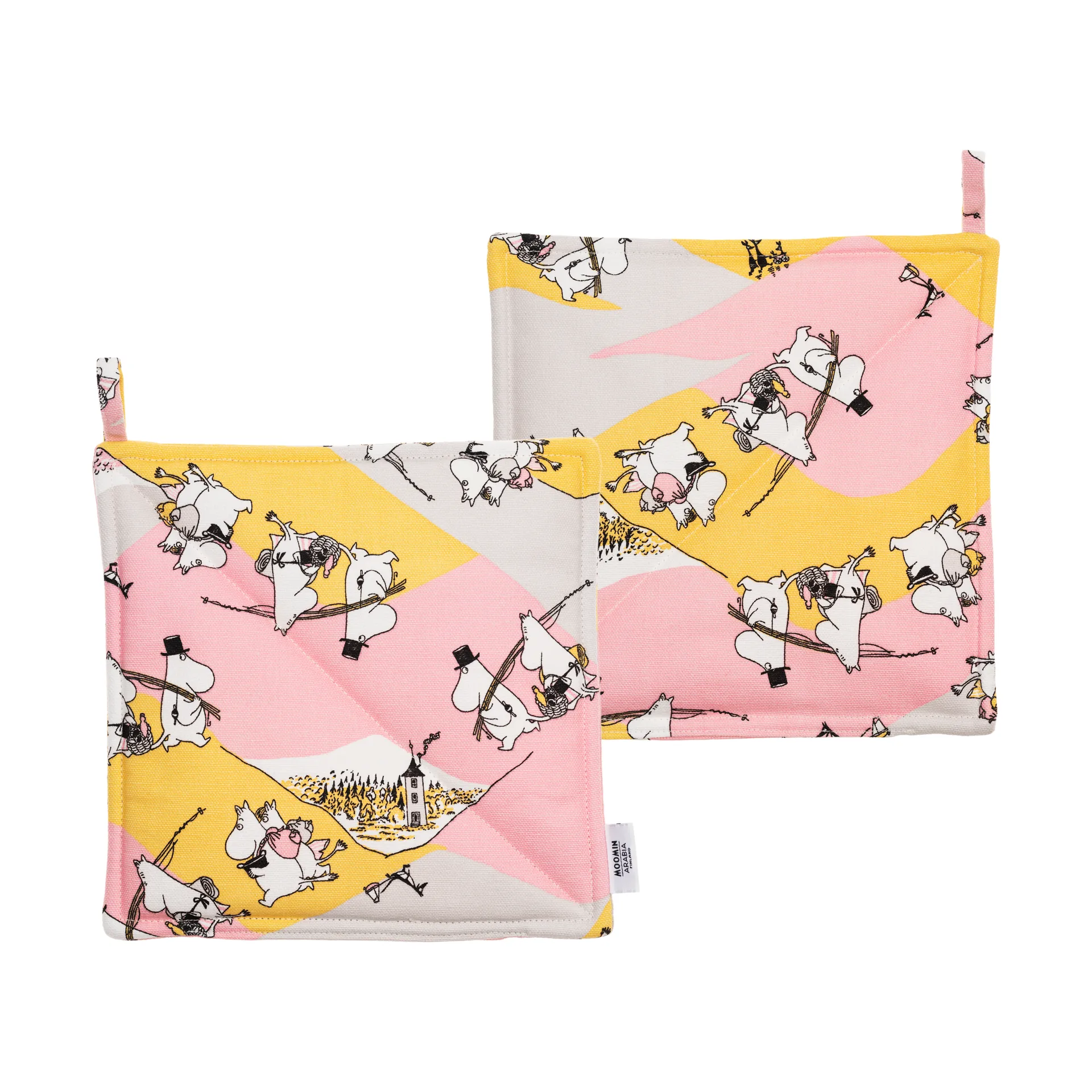 Familjemys mumin grytlapp 2-pack, 22x22 cm Moomin Arabia