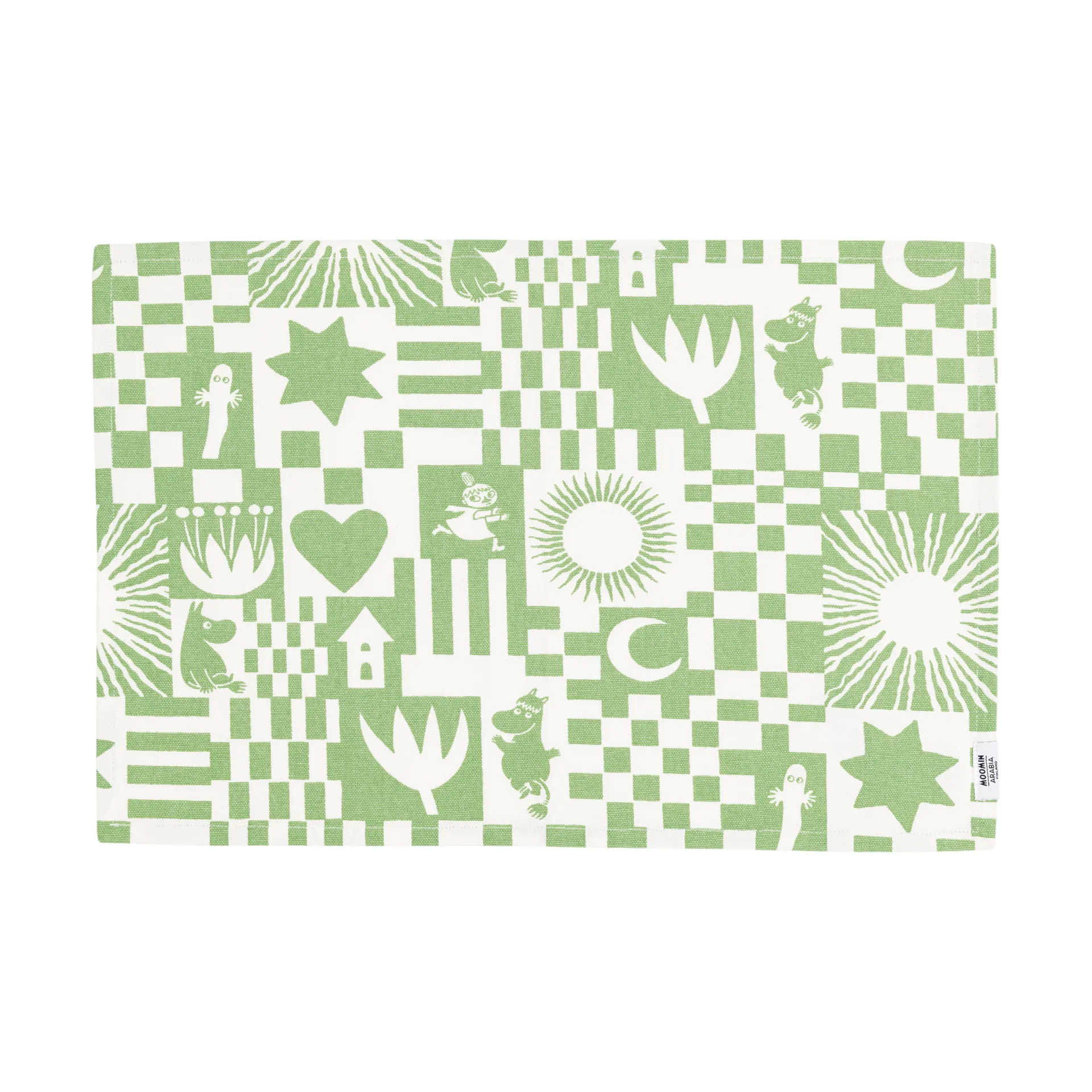 Fest mumin bordstablett 31x46 cm, Grön Moomin Arabia