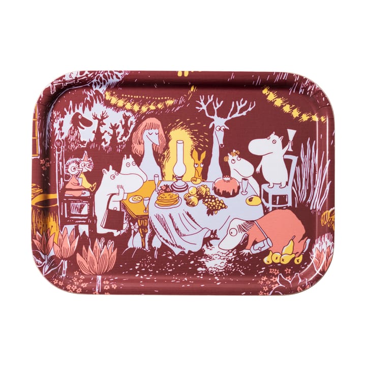 Festliga stunder mumin dekorationsbricka - 20x27 cm - Moomin Arabia