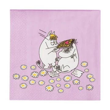 Förälskade Mumin pappersservett 33x33 cm - 20-pack - Moomin Arabia