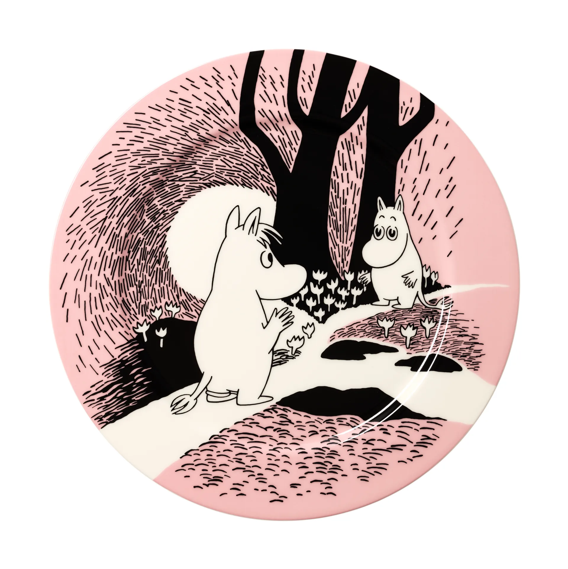 Kärlek 30 årsdag Mumin servingstallrik Limited Edition, Ø30 cm Moomin Arabia