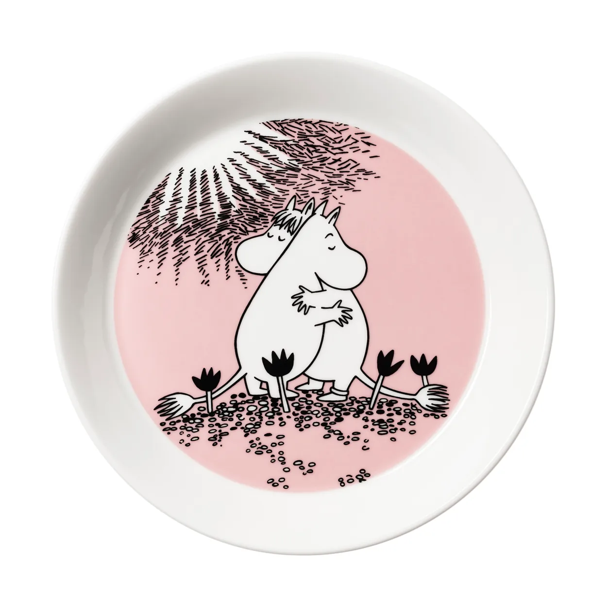 Moomin Arabia K&auml;rlek 30 &aring;rsdag Mumintallrik Limited Edition &Oslash;19 cm
