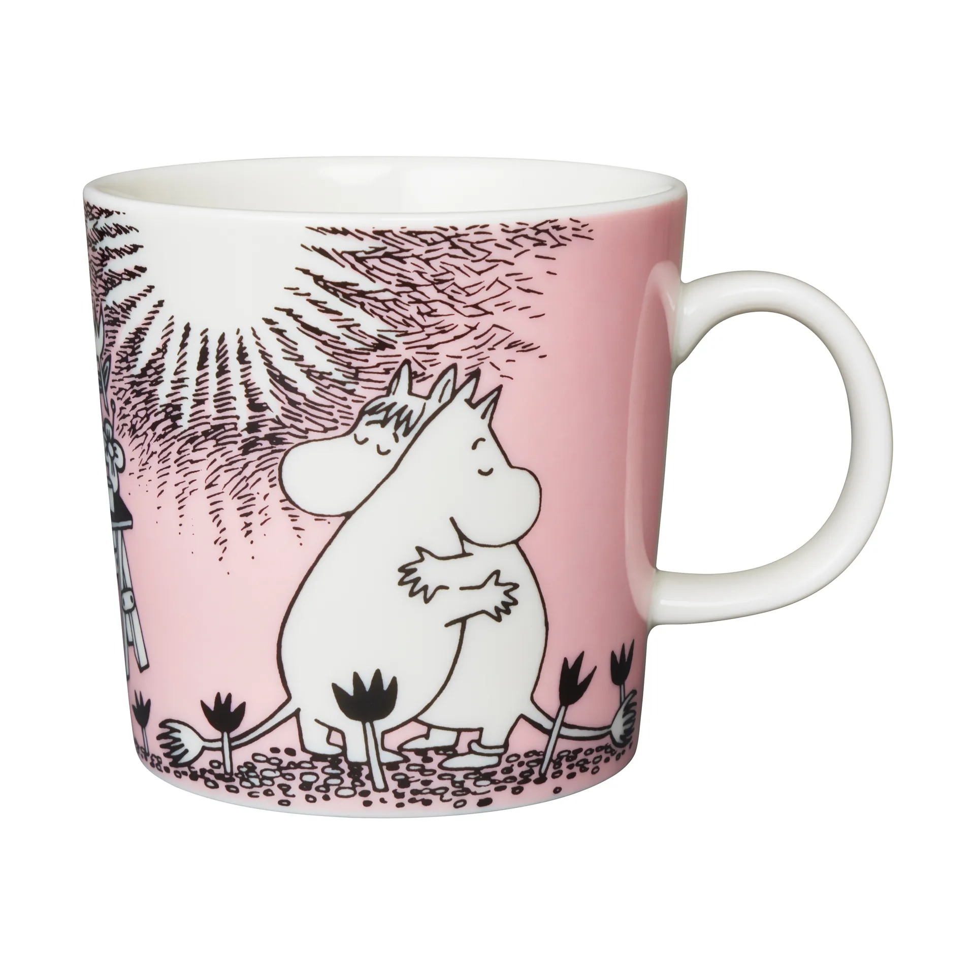 Kärlek Muminmugg, rosa Moomin Arabia