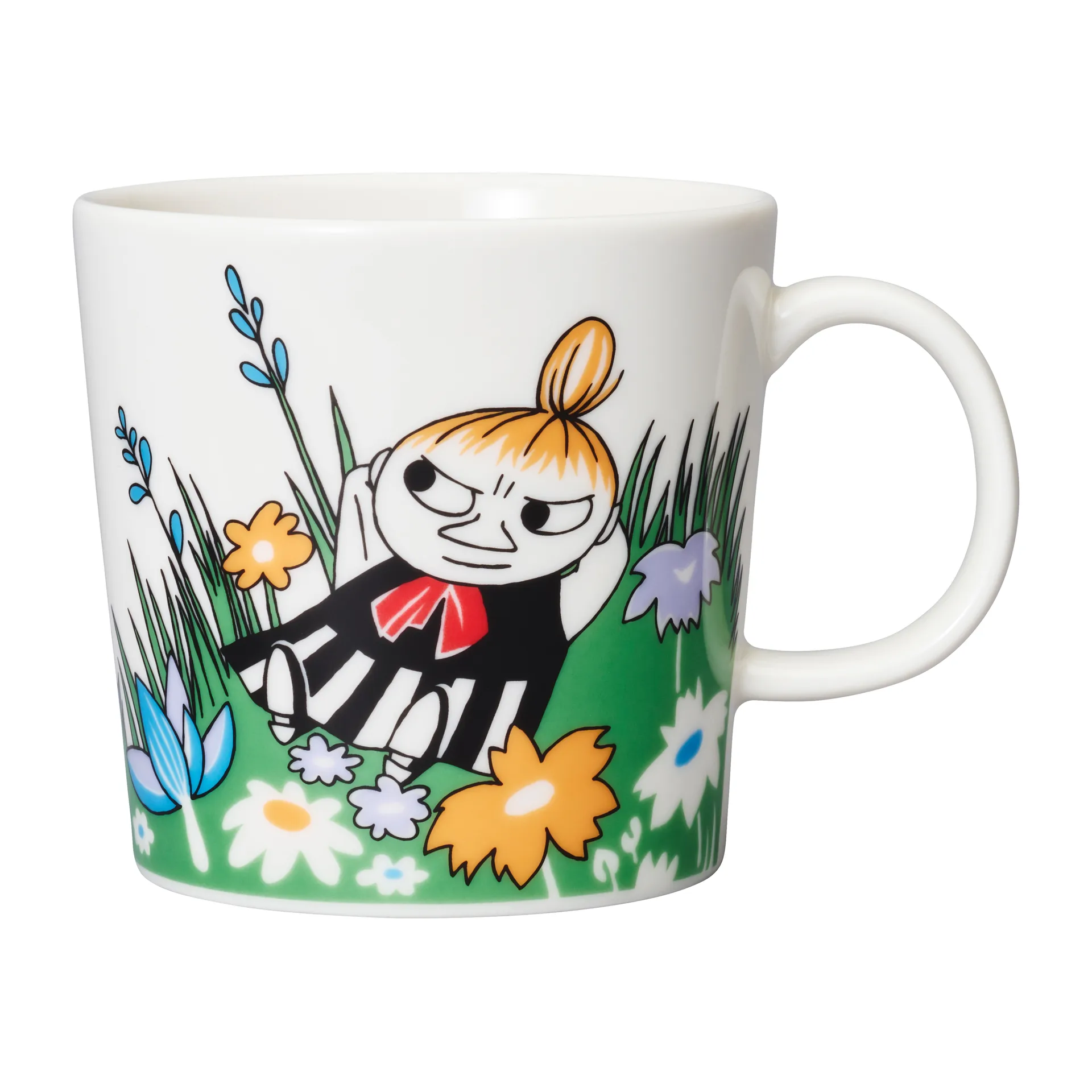 Lilla My på ängen Muminmugg, Vit-multi Moomin Arabia
